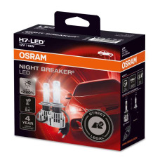 Osram LED Tuvās Gaismas Spuldze H7 Night Breaker +220% (kompl) 64210DWNB