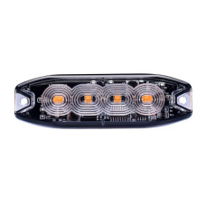 Plāna 4Led bākuguns restē 12W Oranža 12-24V