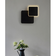 5w COB Black 360 Degree Rotating Wall Lamp Square Shape 4500k