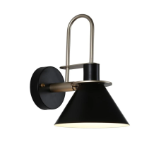 Retro Style Wall Lamp with E27 Bulb Black