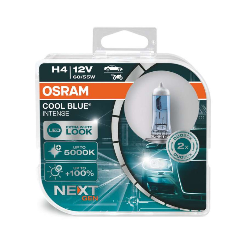 Halogen lamp Osram Cool Blue Intense H4  (Pair)