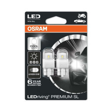 LED Gabarītspuldzes T20 W21/5W Osram (pāris) 6 Gadi Garantija