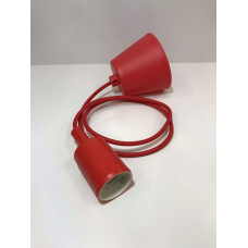 E27 house led bulb, ceiling cable. (Red)