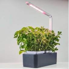 Gudrais Mājas Dārzs Augu Audzēšanai Ar LED Lampu Pelēks