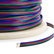 Price for 1 meter 4 wire cable 4*0.3²  (red + green + blue + black cables ) 