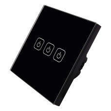 Touch-sensitive Wall Light Black Three Section 220 Volt