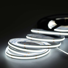 8mm Plata Cena par 1 metru Led Lenta COB Balta 6000K 24V IP20 10.0W/m (940lm)