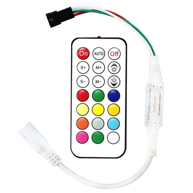 Digital Multicolor RGB Led Strip Controler with 21 Buttons