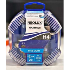 NEOLUX H4 12V halogēna spuldzes Blue light (2gb.)