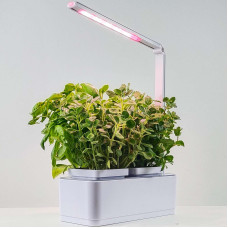 Smart Home Garden With LED Lamp White