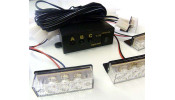 12 LED Bākuguns Restē Balta 
