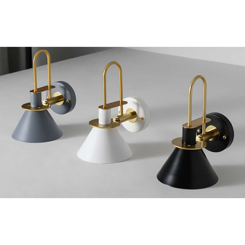 Retro Stila Sienas Lampa ar E27 Patronu Balta