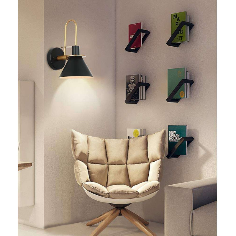 Retro Stila Sienas Lampa ar E27 Patronu Balta