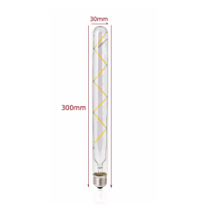 E27 Led spuldze 6W 540Lm Filament 300mm Silti Balta