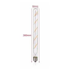 E27 Led spuldze 7W 630Lm Filament 300mm Silti Balta