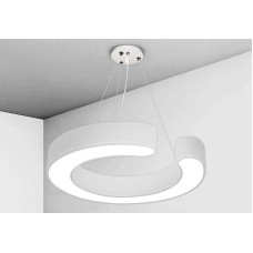 Led Round Ceiling Panel C Shape White 600mm 42W With Remote Control