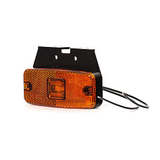 Yellow 1 Led Headlamp With Reflector W46 111x50.5 (With Mounting)