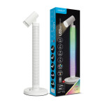Modee LED Smart Ambient – 7,5W RGB + 3CCT viedā galda lampa, 500 lm, ar tālvadības pulti, balta