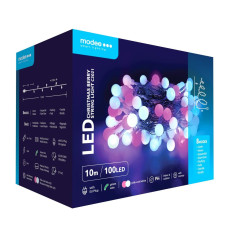 10 Metru Gara BERRY Apgaismojuma LED Virtene MODEE (100LED) Rozā un Balta