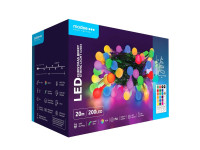 20 Metru Gara BERRY Apgaismojuma LED Virtene MODEE (200LED) Daudzkrāsu + Pults