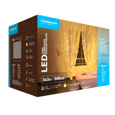 3x3 Meters Curtains Lighting LED String MODEE (300LED) Warm White